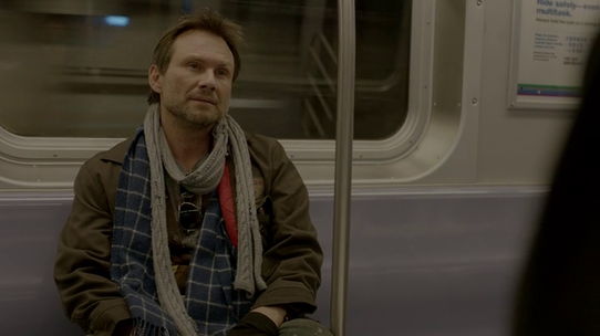 Christian Slater plays Mr. Robot, a mysterious hacker.