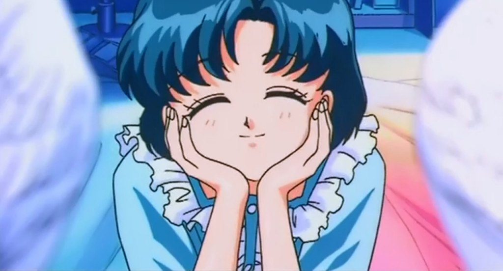 sailor moon blue hair character