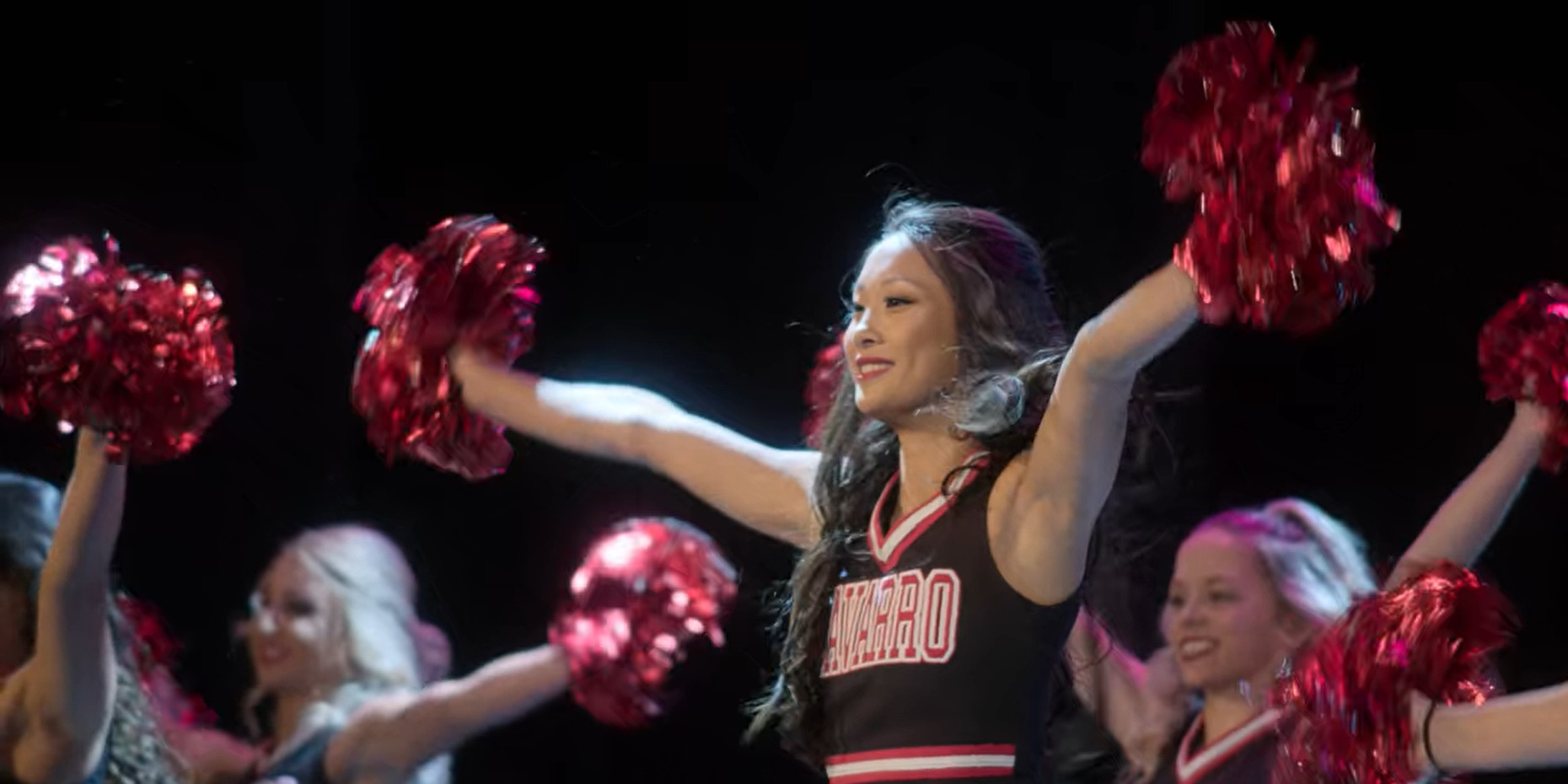 Where is Navarro College in Cheer Located? Who is Monica Aldama?