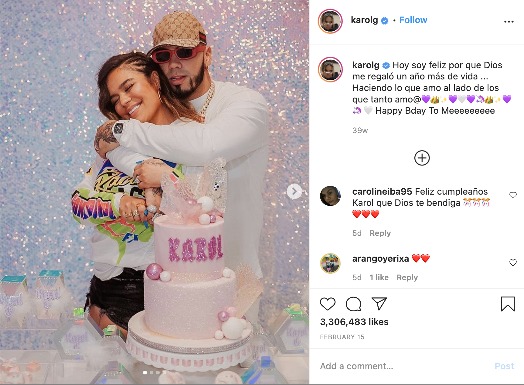 Anuel AA tattooed Karol Gs face on him long before proposing