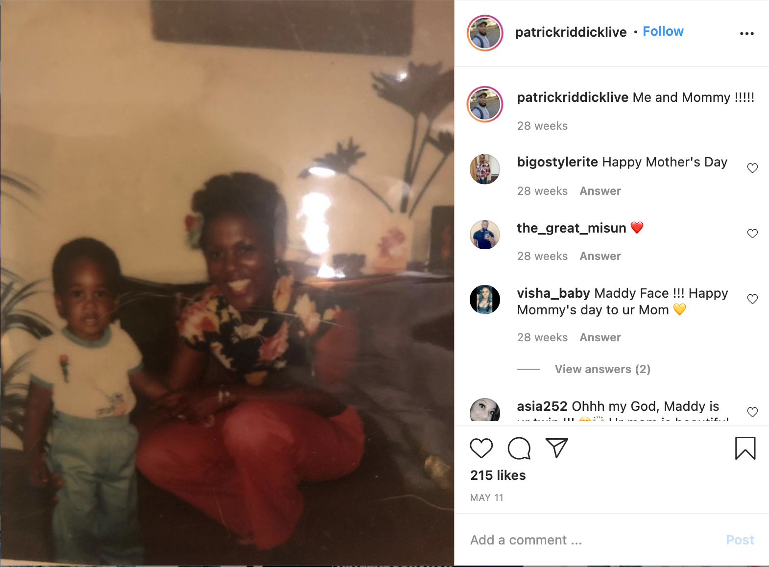 Patrick Riddick, Voices of Fire: Wife, Family, Kids