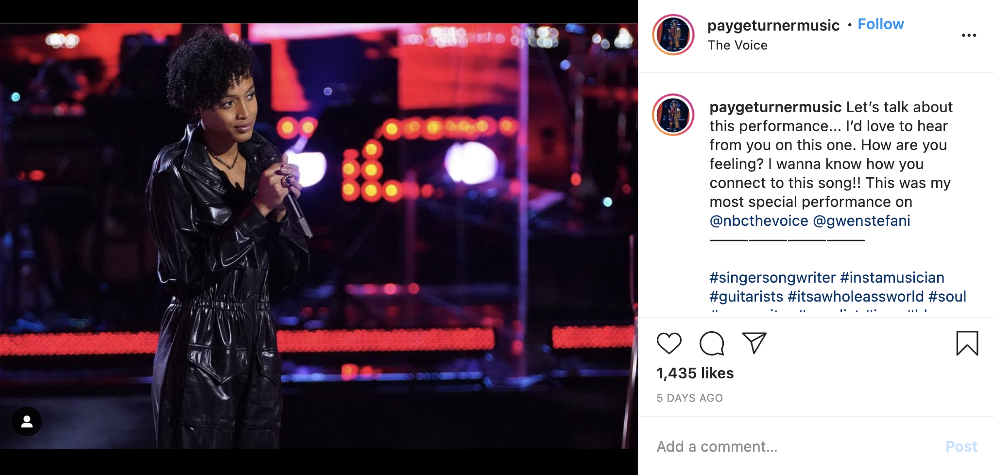 Payge Turner, The Voice Age, Singing Career, Where is She From?