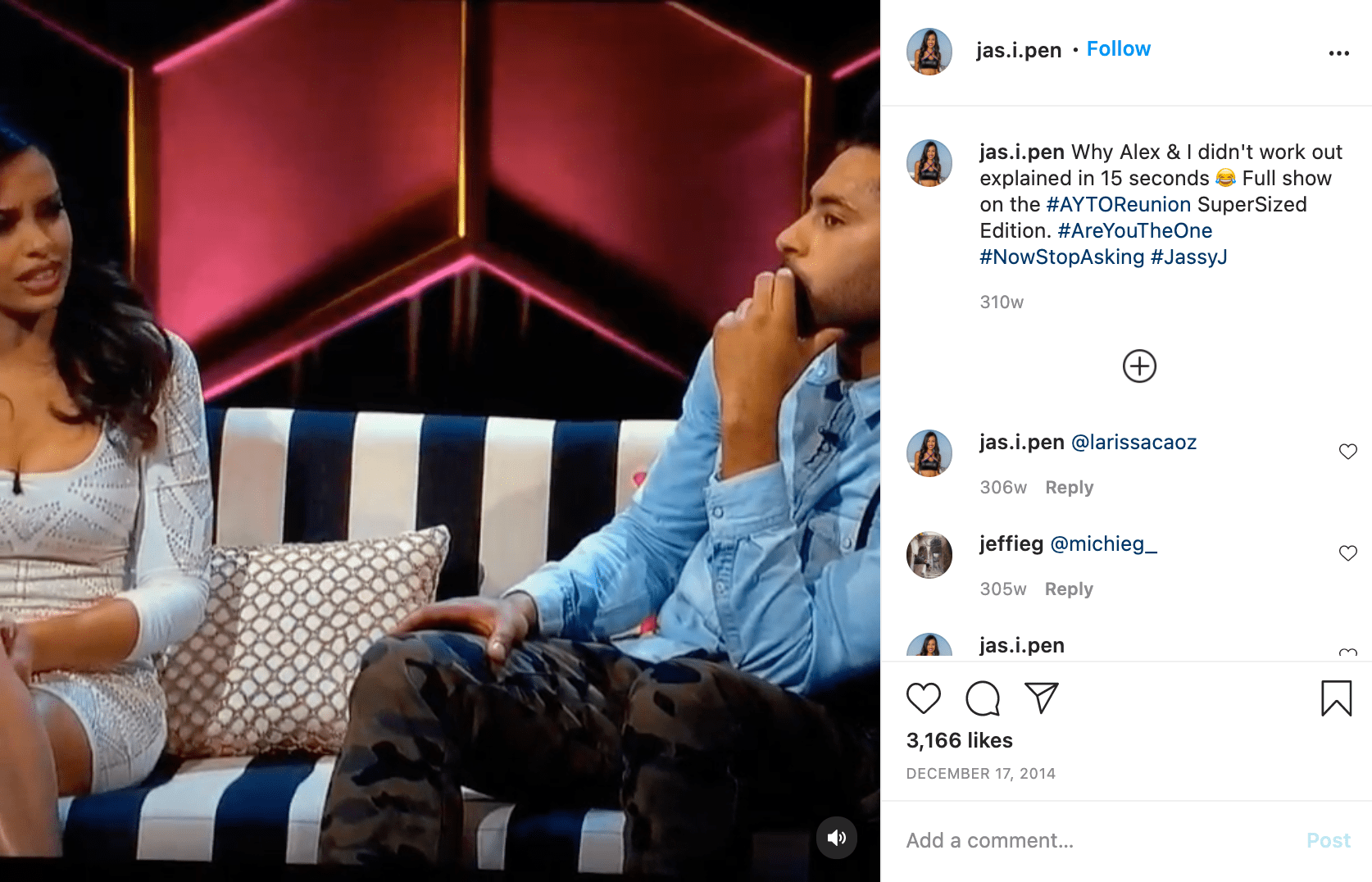 Are Alex and Jasmine From Are You the One Still Together?