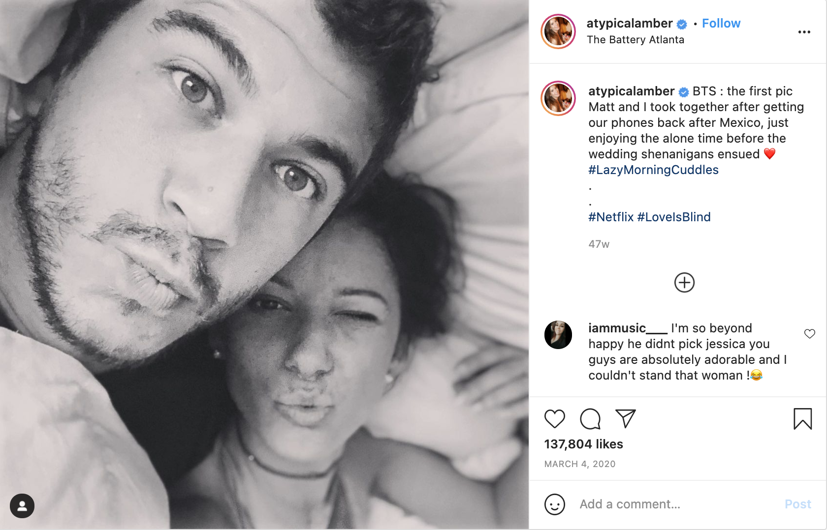 Are Amber Pike and Matthew Still Together? Love is Blind Update