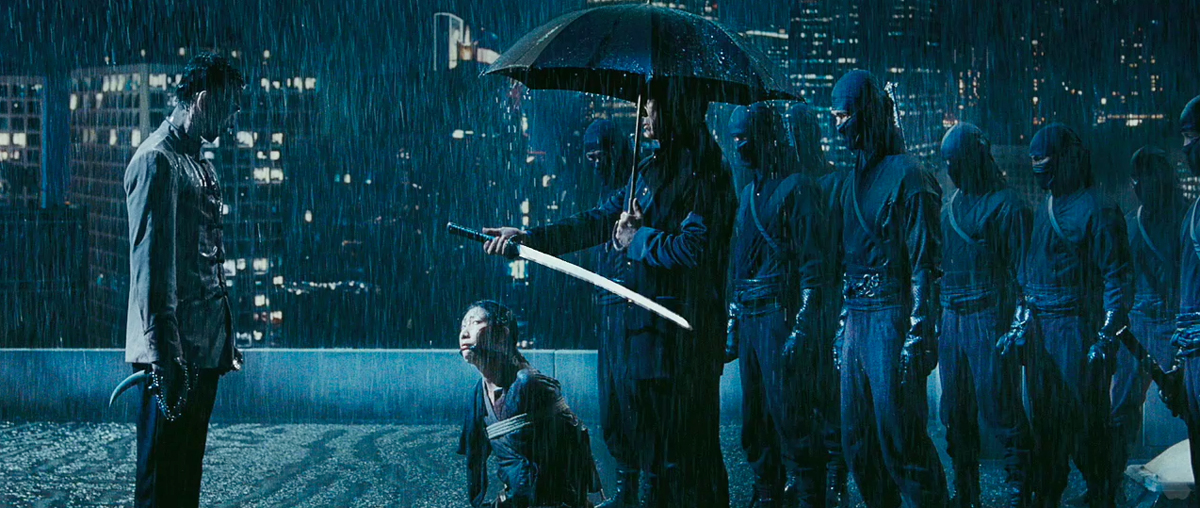Raizo vs Jefe Ozunu do filme Ninja Assassino 