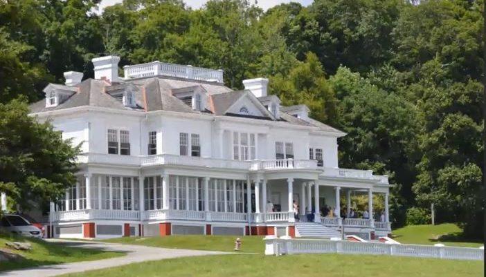 The historic mansion that served as a filming location