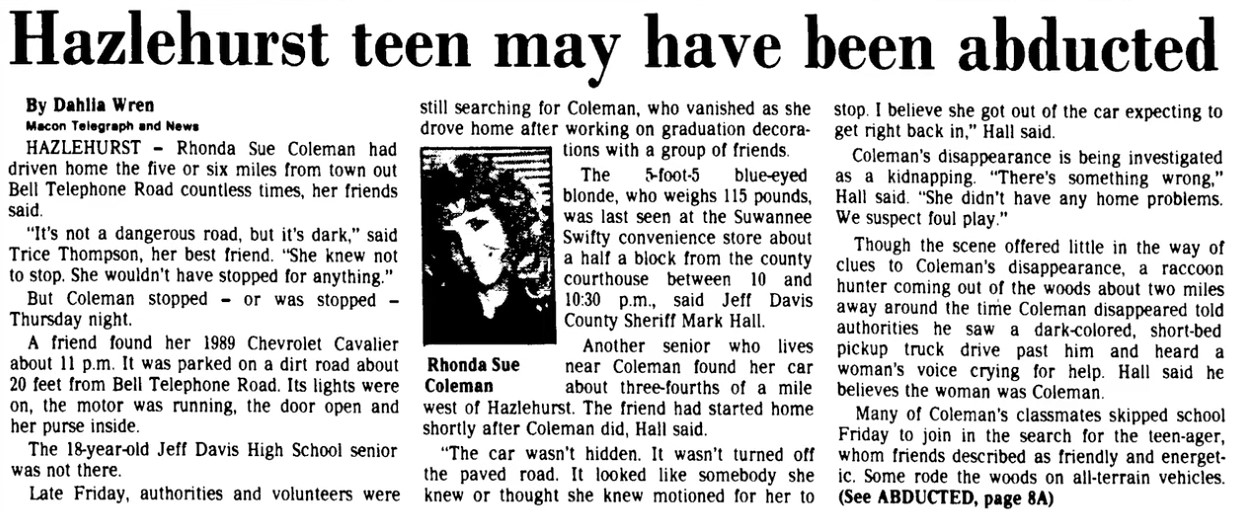 Rhonda Sue Coleman Murder What Led to Her Tragic End?