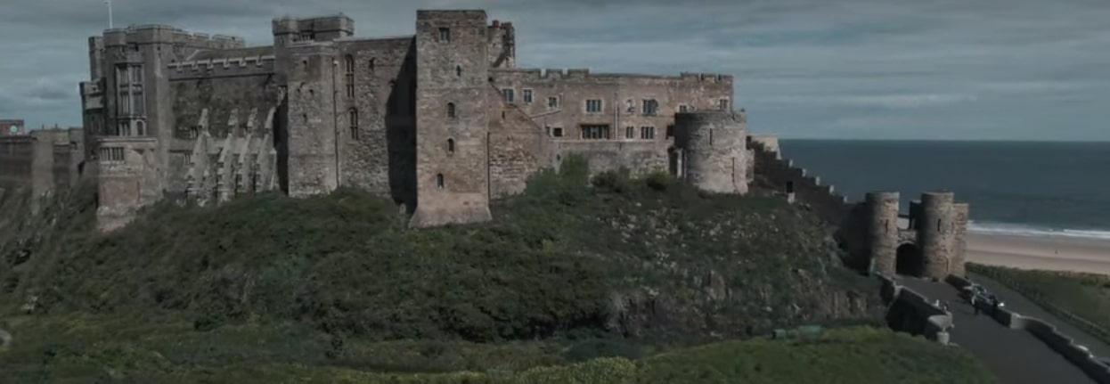 Bamburgh Castle: The Real Bebbanburg of The Last Kingdom. Drone Tour -  Compilation - Trips On Couch 