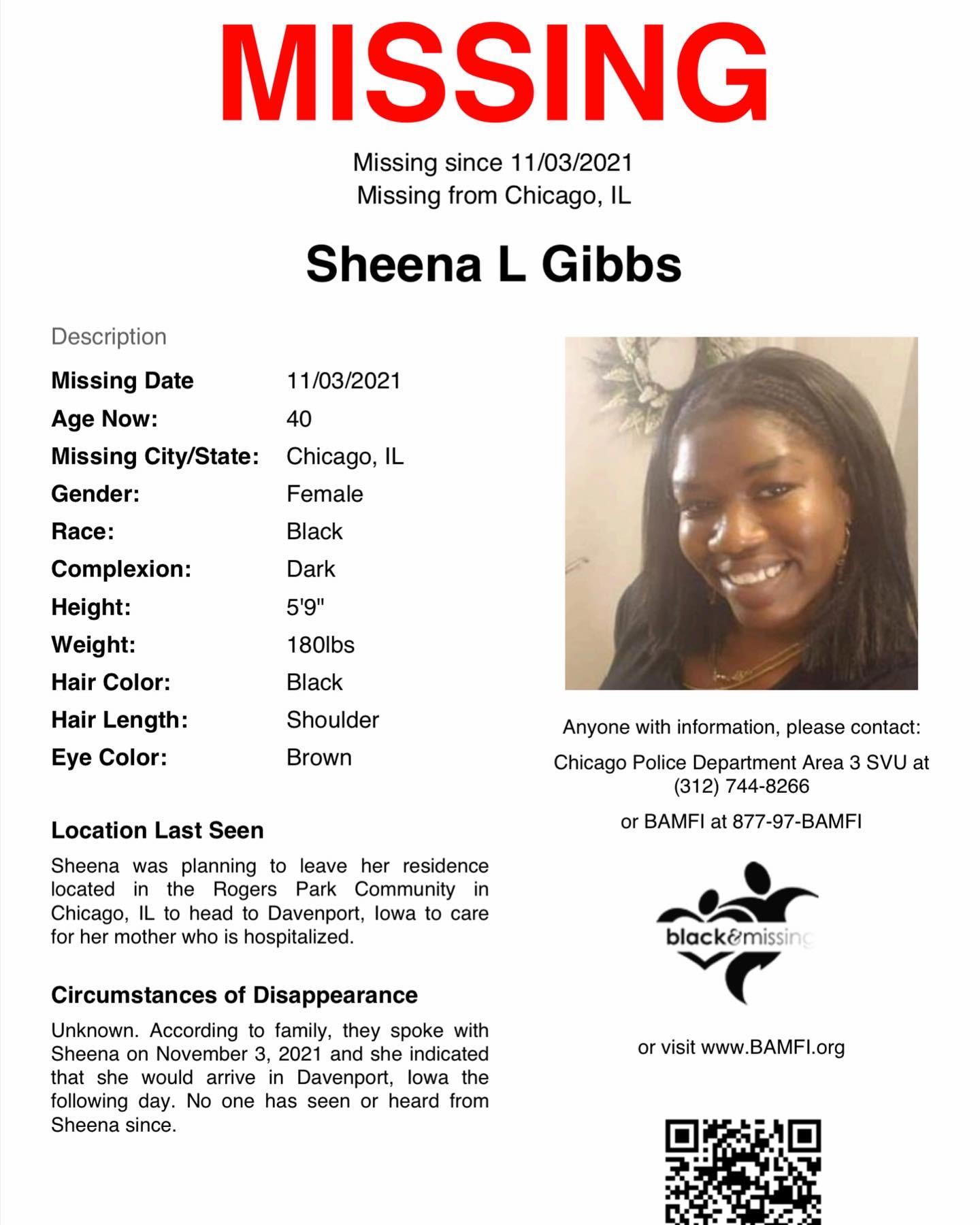 Sheena Gibbs What Happened to Her? Has She Been Found?