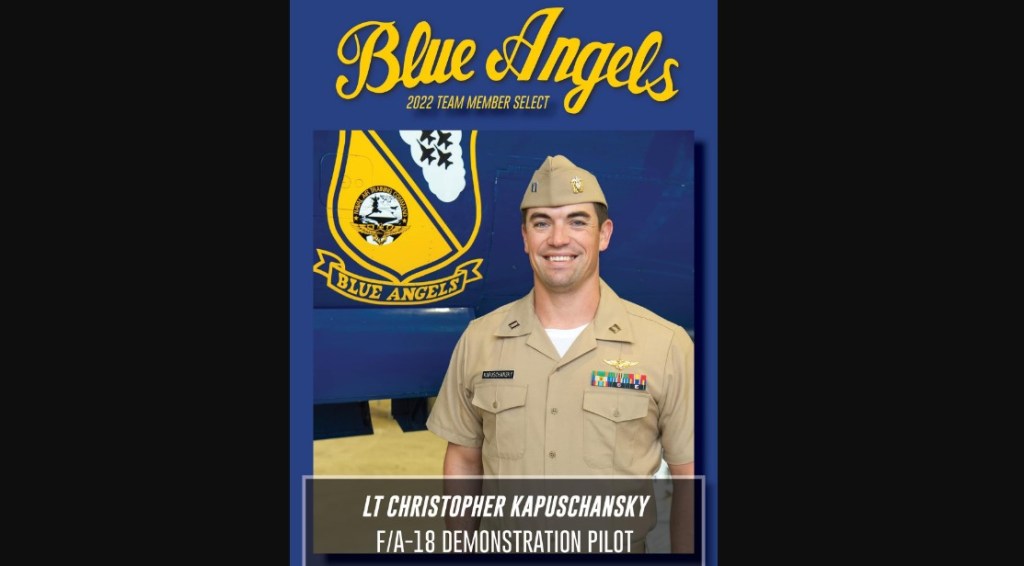 Chris “Cheese” Kapuschansky: Blue Angels Pilot is With Black Lions Today