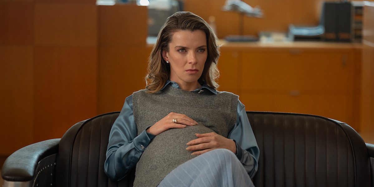 Is Betty Gilpin Actually Pregnant in Office Romance?